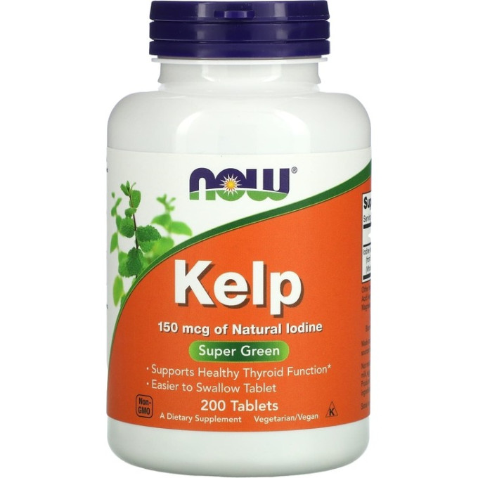 NOW FOODS KELP, 150 мкг - 200 таблеток NS29563