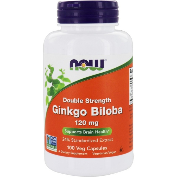 Гинкго Билоба NOW GINKGO BILOBA 120 мг - 100 капсул NS32524