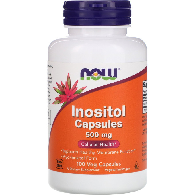 Инозитол NOW FOODS INOSITOL, 500 мг, 100 капсул NS29557
