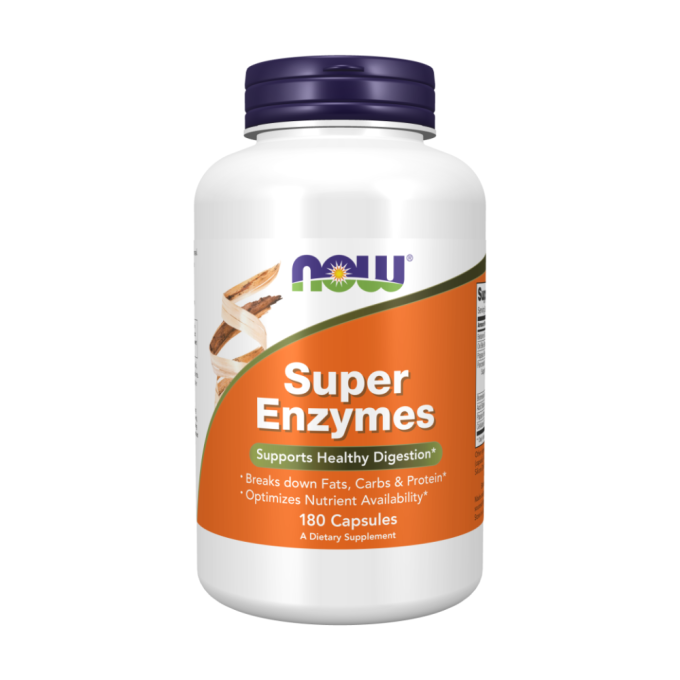 Супер Ферменты, Энзимы NOW FOODS SUPER ENZYME CAPS 180 капсул NS32318