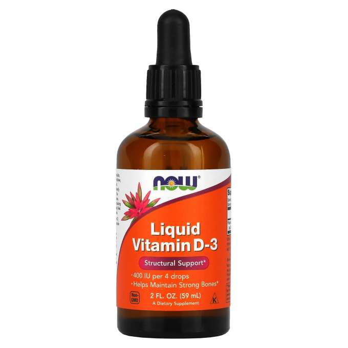 Витамин NOW FOODS LIQUID VITAMIN D-3 (2 Oz) 59мл NS28697