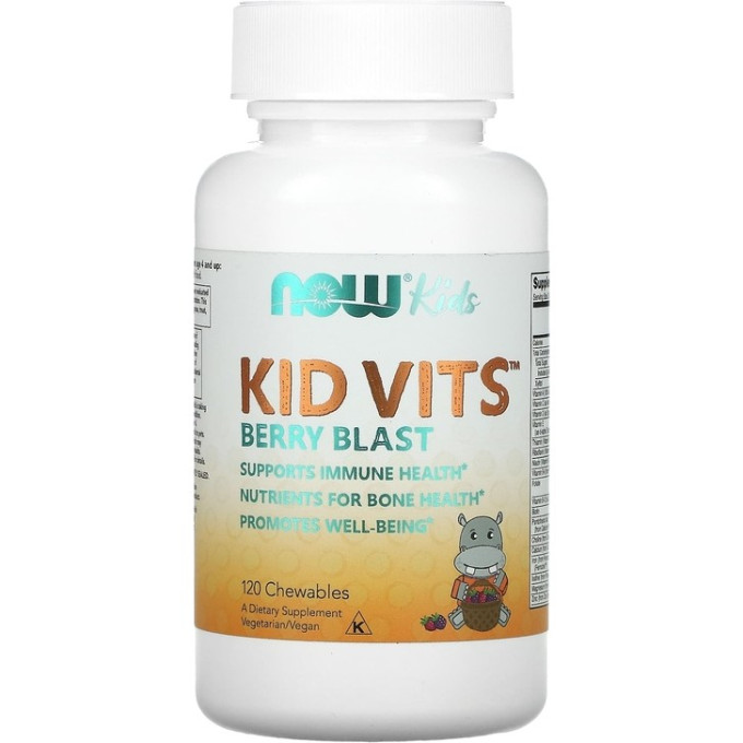 Витаминный комплекс NOW Kid Vits, 120 ягодных таблеток NS28695