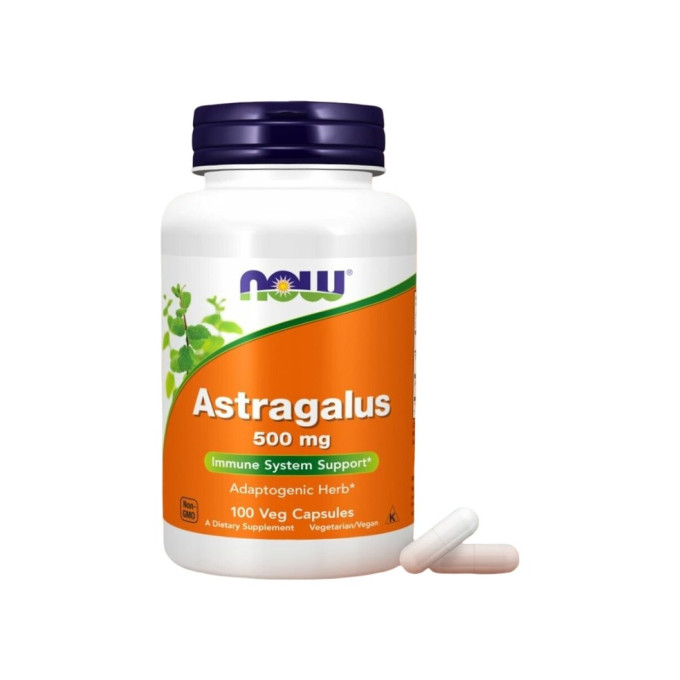 Корень астрагала NOW FOODS ASTRAGALUS 500mg 100 капсул NS29471